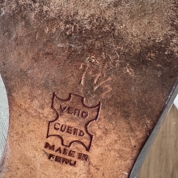 John Fluevog Cream Heels with Black Accents - Picture 10 of 10